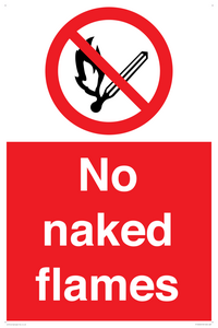No naked flames